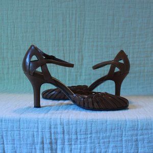 Brown Leather Heels